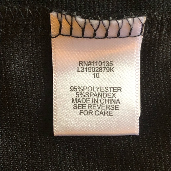 Knitworks Black Moto Jacket Girls Sz 10 - Picture 6 of 7